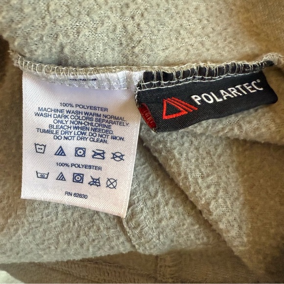 Lands' End | Light Gray Polartec Fleece Vest | Sz M - Picture 8 of 8